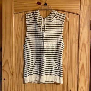 True Religion hooded vest.